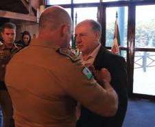 PMPR homenageia militares e autoridades civis no aniversário do BPRv, BPMOA e Bope
