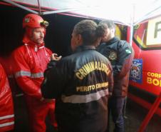 Equipes do Estado auxiliam trabalhos de atendimento às vítimas do deslizamento da BR-376 