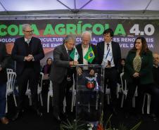 Pinhais, 01 de novembro de 2022 - Evento de entrega de veículos, benfeitorias e formalização de parceria com o governo israelense que aconteceu no Colégio Agricola Nilton Freire Maia.