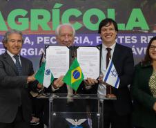 Pinhais, 01 de novembro de 2022 - Evento de entrega de veículos, benfeitorias e formalização de parceria com o governo israelense que aconteceu no Colégio Agricola Nilton Freire Maia.