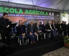 Pinhais, 01 de novembro de 2022 - Evento de entrega de veículos, benfeitorias e formalização de parceria com o governo israelense que aconteceu no Colégio Agricola Nilton Freire Maia.