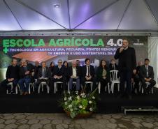 Pinhais, 01 de novembro de 2022 - Evento de entrega de veículos, benfeitorias e formalização de parceria com o governo israelense que aconteceu no Colégio Agricola Nilton Freire Maia.