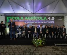 Pinhais, 01 de novembro de 2022 - Evento de entrega de veículos, benfeitorias e formalização de parceria com o governo israelense que aconteceu no Colégio Agricola Nilton Freire Maia.