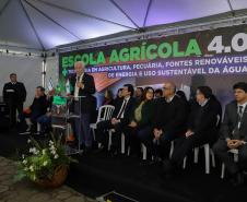 Pinhais, 01 de novembro de 2022 - Evento de entrega de veículos, benfeitorias e formalização de parceria com o governo israelense que aconteceu no Colégio Agricola Nilton Freire Maia.