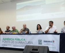Em audiência pública, Governo debate com população obras da Ponte de Guaratuba