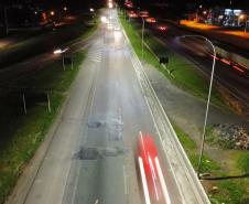 Com 500 metros iluminados, modernização do Contorno Sul de Curitiba já atende usuários