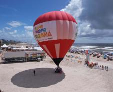 Beleza contemplada do alto: voo de balão estreia no Verão Maior Paraná