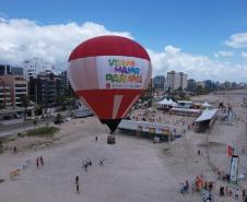 Beleza contemplada do alto: voo de balão estreia no Verão Maior Paraná