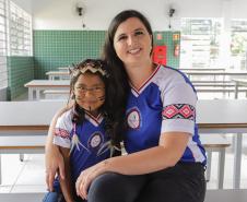 Manoel Ribas, 02 de fevereiro do 2023 - O governador Carlos Massa Ratinho Junior entregou na manhã desta quinta-feira as obras de ampliação no Colégio Estadual Indígena Cacique Gregório Kaekchot, na terra indigina Ivaí.