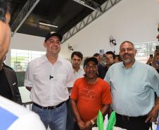 Manoel Ribas, 02 de fevereiro do 2023 - O governador Carlos Massa Ratinho Junior entregou na manhã desta quinta-feira as obras de ampliação no Colégio Estadual Indígena Cacique Gregório Kaekchot, na terra indigina Ivaí.