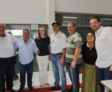 Manoel Ribas, 02 de fevereiro do 2023 - O governador Carlos Massa Ratinho Junior entregou na manhã desta quinta-feira as obras de ampliação no Colégio Estadual Indígena Cacique Gregório Kaekchot, na terra indigina Ivaí.