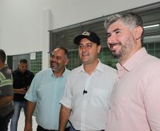 Manoel Ribas, 02 de fevereiro do 2023 - O governador Carlos Massa Ratinho Junior entregou na manhã desta quinta-feira as obras de ampliação no Colégio Estadual Indígena Cacique Gregório Kaekchot, na terra indigina Ivaí.