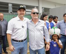 Manoel Ribas, 02 de fevereiro do 2023 - O governador Carlos Massa Ratinho Junior entregou na manhã desta quinta-feira as obras de ampliação no Colégio Estadual Indígena Cacique Gregório Kaekchot, na terra indigina Ivaí.