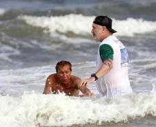 Verão Maior Paraná - Praia Brava de Guaratuba Federação Paranaense de Bodyboarding, do Instituto Guaramar e da prefeitura de Guaratuba, promoveram um evento com PCD - pessoas com deficiência, de pratica do esporte Bodyboarding.
