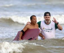 Verão Maior Paraná - Praia Brava de Guaratuba Federação Paranaense de Bodyboarding, do Instituto Guaramar e da prefeitura de Guaratuba, promoveram um evento com PCD - pessoas com deficiência, de pratica do esporte Bodyboarding.