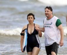 Verão Maior Paraná - Praia Brava de Guaratuba Federação Paranaense de Bodyboarding, do Instituto Guaramar e da prefeitura de Guaratuba, promoveram um evento com PCD - pessoas com deficiência, de pratica do esporte Bodyboarding.