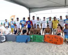 Verão Maior Paraná - Praia Brava de Guaratuba Federação Paranaense de Bodyboarding, do Instituto Guaramar e da prefeitura de Guaratuba, promoveram um evento com PCD - pessoas com deficiência, de pratica do esporte Bodyboarding.