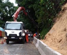 DER/PR libera Estrada da Graciosa após remoção de material e reforço de segurança