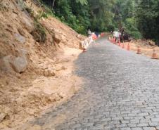 DER/PR libera Estrada da Graciosa após remoção de material e reforço de segurança