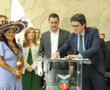 Governador sanciona lei que cria o Conselho dos Povos Indígenas do Paraná