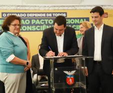 Paraná é o 1º estado a unir todos os Poderes no Pacto Nacional pela Consciência Vacinal