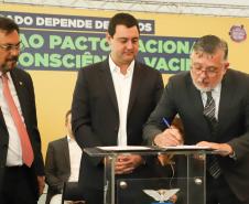 Paraná é o 1º estado a unir todos os Poderes no Pacto Nacional pela Consciência Vacinal