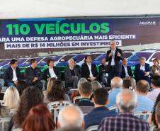 Para expandir apoio ao agronegócio, Adapar ganha 110 veículos e novos equipamentos