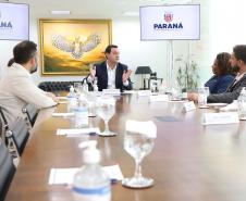 Governador Carlos Massa Ratinhos Junior recebe a Ministra da Cultura Margareth Menezes