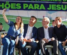 Piana inaugura obras de pavimentação, praças e anuncia novos investimentos para Jesuítas