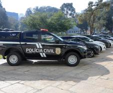 O governador Carlos Massa Ratinho Junior entregou nesta segunda-feira (5) 922 viaturas para todas as unidades da Polícia Civil do Paraná, a maior renovação de frota da história do Estado.