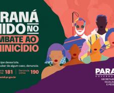 a conscientização, Estado lança campanha estadual de combate ao feminicídio