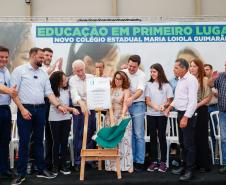 Governador inaugura escola estadual com capacidade para 900 estudantes em Ortigueira