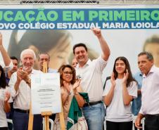 Governador inaugura escola estadual com capacidade para 900 estudantes em Ortigueira