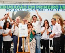 Governador inaugura escola estadual com capacidade para 900 estudantes em Ortigueira