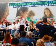 Governador inaugura escola estadual com capacidade para 900 estudantes em Ortigueira