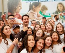 Governador inaugura escola estadual com capacidade para 900 estudantes em Ortigueira