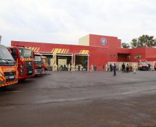 Governador inaugura nova sede do Corpo de Bombeiros de Foz do Iguaçu, a maior do Estado