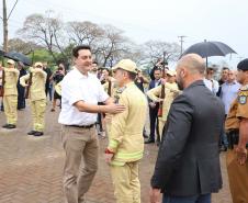 Governador inaugura nova sede do Corpo de Bombeiros de Foz do Iguaçu, a maior do Estado