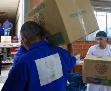 Arrecadação de alimentos na Ceasa Curitiba supera expectativa e chega a 33 toneladas