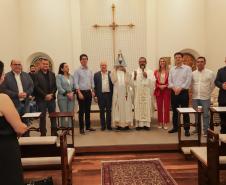 Palácio Iguaçu recebe imagem peregrina de Nossa Senhora do Rocio, Padroeira do Paraná