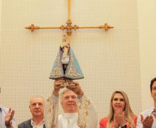 Palácio Iguaçu recebe imagem peregrina de Nossa Senhora do Rocio, Padroeira do Paraná