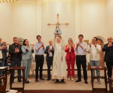 Palácio Iguaçu recebe imagem peregrina de Nossa Senhora do Rocio, Padroeira do Paraná