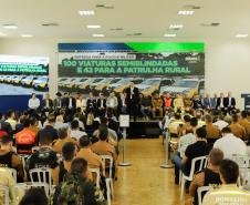 Governador entrega 142 novas viaturas para a Polícia Militar e caminhões para Defesa Civil