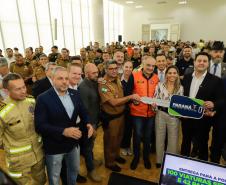 Governador entrega 142 novas viaturas para a Polícia Militar e caminhões para Defesa Civil