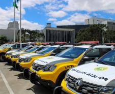 Governador entrega 142 novas viaturas para a Polícia Militar e caminhões para Defesa Civil