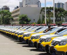 Governador entrega 142 novas viaturas para a Polícia Militar e caminhões para Defesa Civil