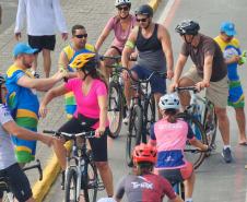 Passeio ciclístico é opção de exercício e lazer dentro do Verão Maior Paraná