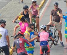 Passeio ciclístico é opção de exercício e lazer dentro do Verão Maior Paraná