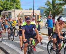 Passeio ciclístico é opção de exercício e lazer dentro do Verão Maior Paraná