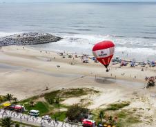 Voos de balão do Verão Maior Paraná atraíram mais de mil participantes no Litoral